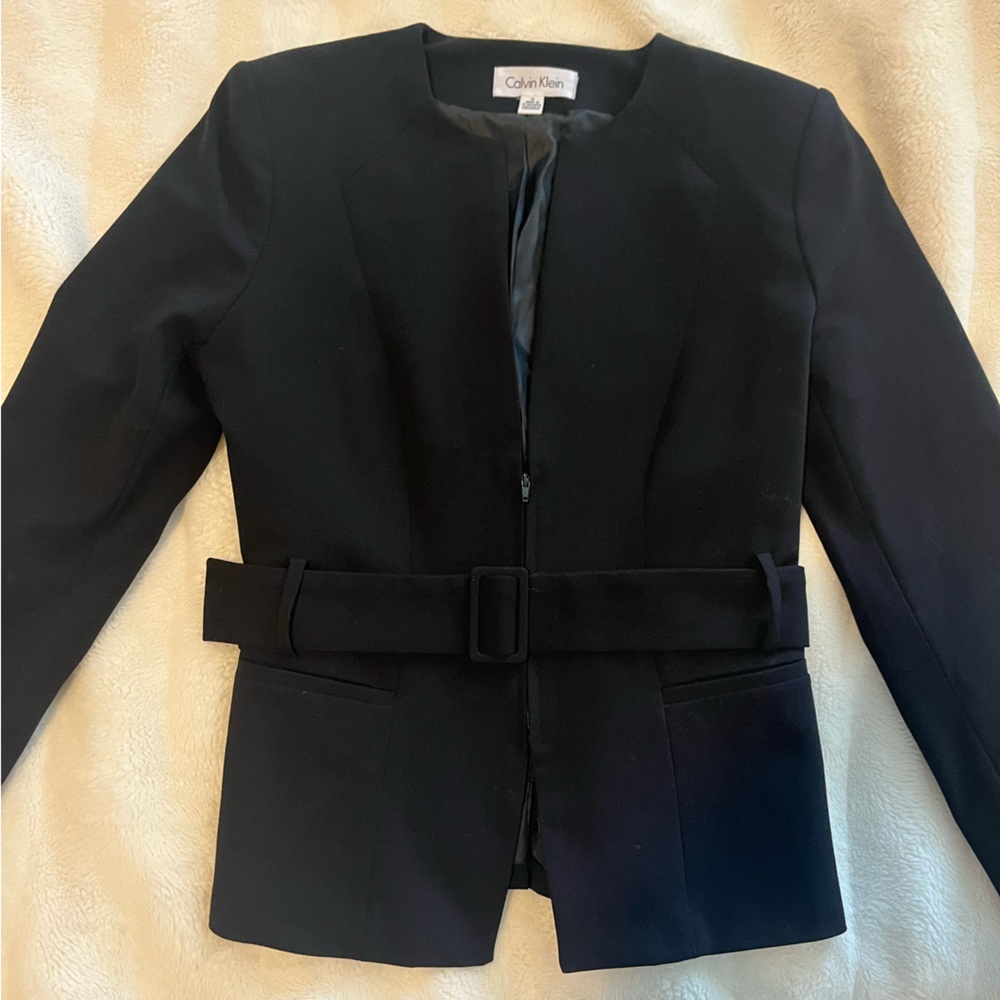 Calvin Klein Black Tailored Blazer